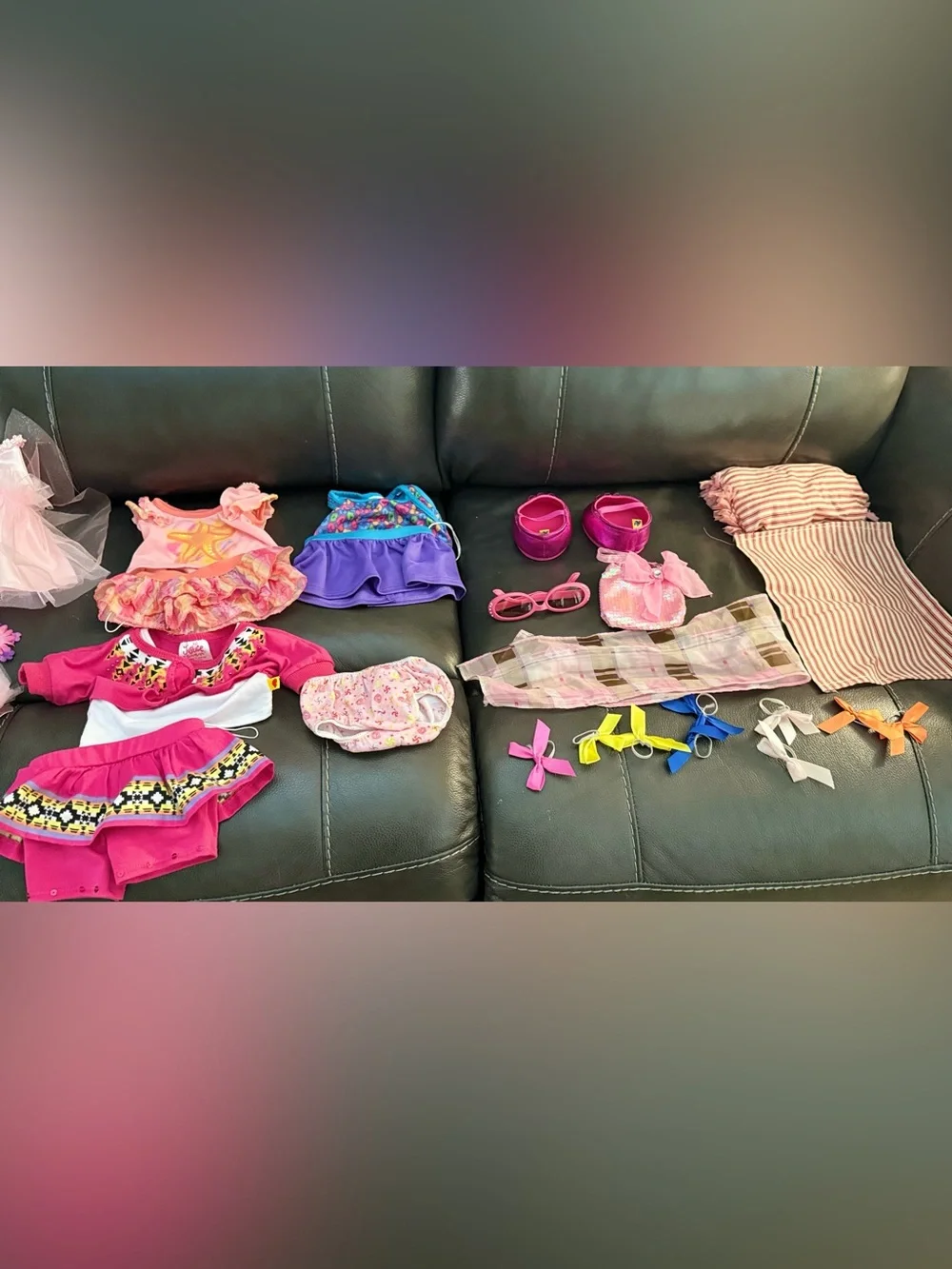 Build the bears closet with 2  Teddy Bear Stuffed and clothings